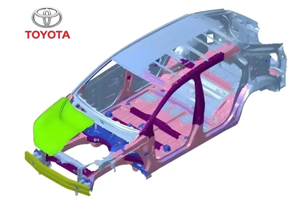Estrat&eacute;gia de layout de materiais da Toyota Body-in-White | PHS, AHSS e Aplica&ccedil;&atilde;o de alum&iacute;nio leve